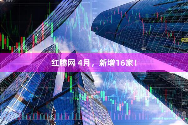 红腾网 4月，新增16家！