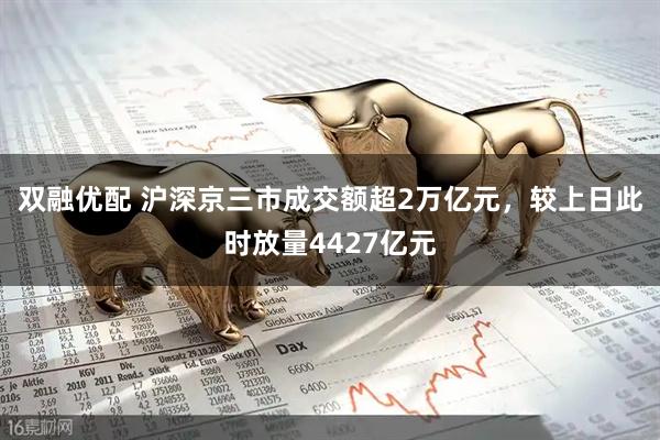 双融优配 沪深京三市成交额超2万亿元，较上日此时放量4427亿元