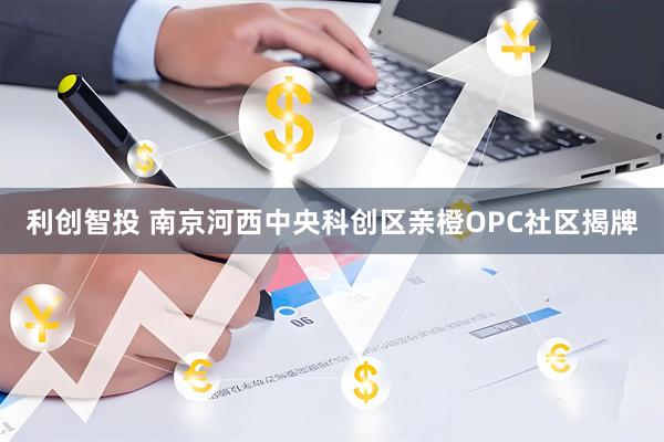 利创智投 南京河西中央科创区亲橙OPC社区揭牌