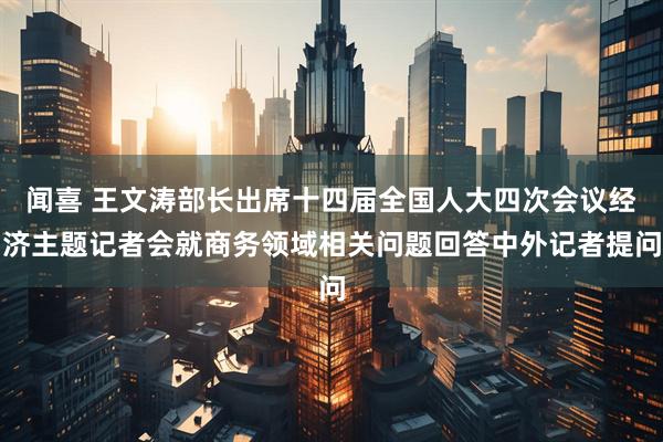 闻喜 王文涛部长出席十四届全国人大四次会议经济主题记者会就商务领域相关问题回答中外记者提问